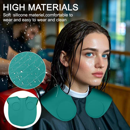 Silicone Hair Cutting Guide Collar - Waterproof Cutting Mat for Hair Stylist - Hair Cutting Cape