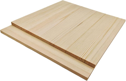 6PCS Unfinished Wood Square Blocks for Crafts, 6x6x1in Blank Wooden Squares Pine Wood Boards for Carving,DIY Wood Coasters,Painting & Burning