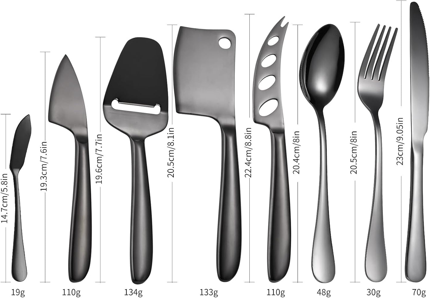 Copper Cheese Knives Set 7 Pieces Stainless Steel Kitchenware Utensils Gadgets 7 Pieces Cheese Knife,Cheese Spreader,Cheese Forks,Cheese Slicer,Cheese Cutter,Butter Knife