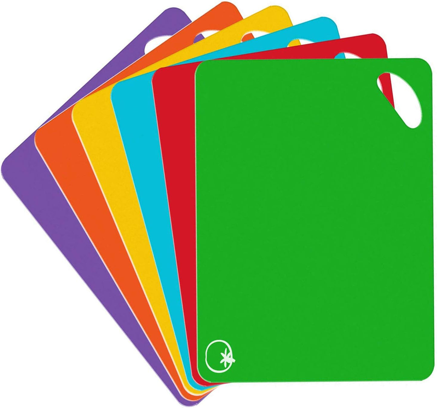 Heavy Duty Grip Flexible Cutting Board, NSF Plasitc Cutting Board Mats Set Better Use for Kitchen RV Bar BBQ, Thicker Chopping Board (1.2mm), BPA Free (Multi-color: Set of 6)