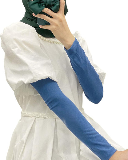 amokk Long Arm Sleeves for Women Cooling UV Sun Protection Sleeves to Cover Arms Gardening Sleeves