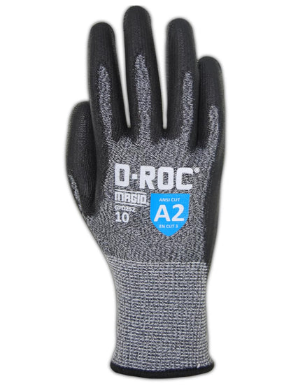 MAGID Griffin Gear ANSI A2 Polyurethane Coated Work Gloves, 12 Pairs, Size 9/Large (GPD252)