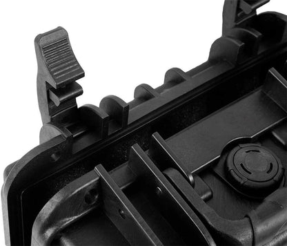 Monoprice Weatherproof/Shockproof Hard Case - Black Ip67 Level Dust and Water Protection Up to 1 Meter Depth with Customizable Foam, 10" x 9" x 7", 6.6 Liter