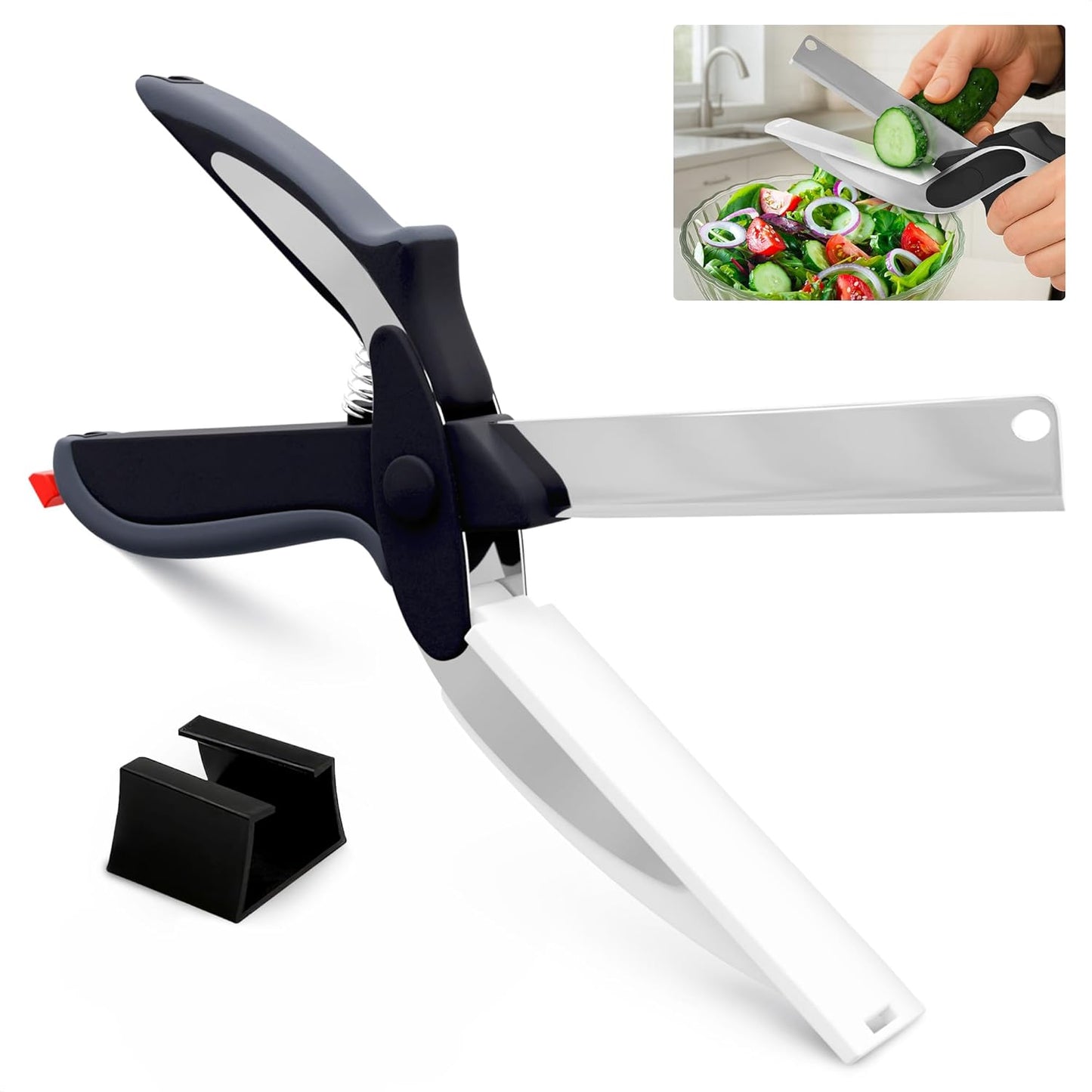 Stainless Steel Poultry Shears – Heavy Duty Kitchen Shears for Food with Hardened Blades, One-Hand Safety Lock, Spring Mechanism, Dishwasher Safe – Chicken, Meat Cutting, Turkey, Fish, and Vegetables