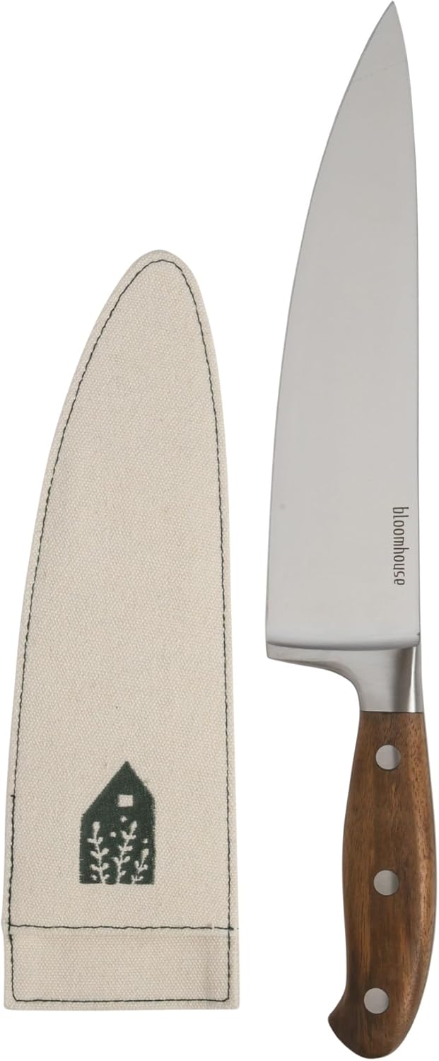 Bloomhouse - Two Time Oprah's Favorite Things Winner - 5" Utility Boning Kitchen Knife German Stainless Steel Blade w/Forged Italian Olive Wood Handle Full Tang for Meat Poultry & Precision Cutting