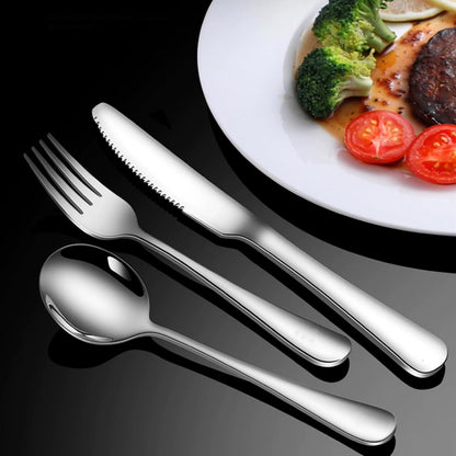 JUNLIN 49 Pieces Black Silverware Set with Steak Knives, Stainless Steel Silverware with Organizer Flatware Utensils Set for 8, Forks and Spoons Silverware Set Cutlery Set