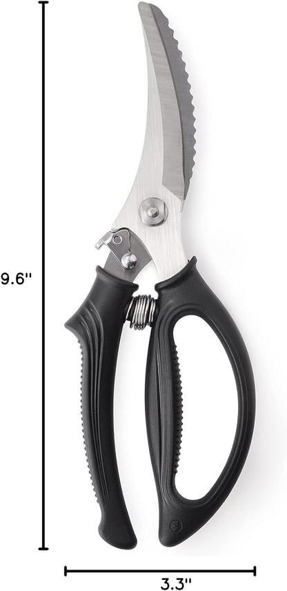 Heavy Duty Poultry Shears - Kitchen Scissors for Cutting Chicken, Poultry, Game, Meat - Chopping Vegetable - Spring Loaded