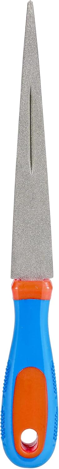 10 Inch Diamond File Professionals Garden Tool Sharpener 2-Sided Flat Curved Sharpening Stone For Scissors Knives Cutting Tool