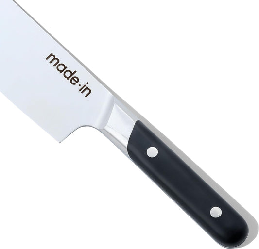 Made In Cookware - 6" Nakiri Knife - Crafted in France - Full Tang With Truffle Black Handle
