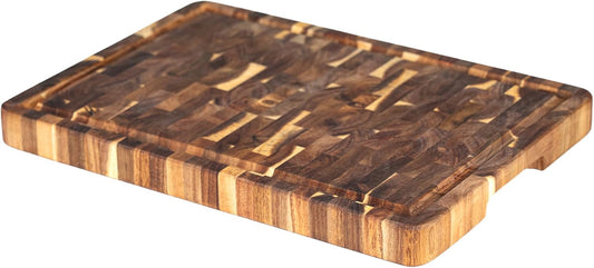 Utoplike Extra Large XXXL Bamboo Cutting Board 24 x16 Inch, Largest Wooden Butcher Block for Turkey, Meat, Vegetables, BBQ, Over the Sink Chopping Board with Handle and Juice Groove, Thickness 1.25"