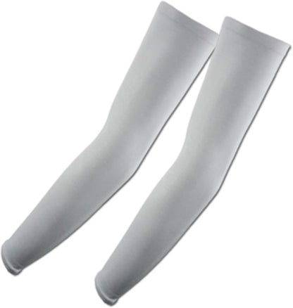 The Elixir Arm Sleeves UV Sun Protective Arm Compression Cover Warmer Cooler 4P - Sky Blue, Gray, Orange, White