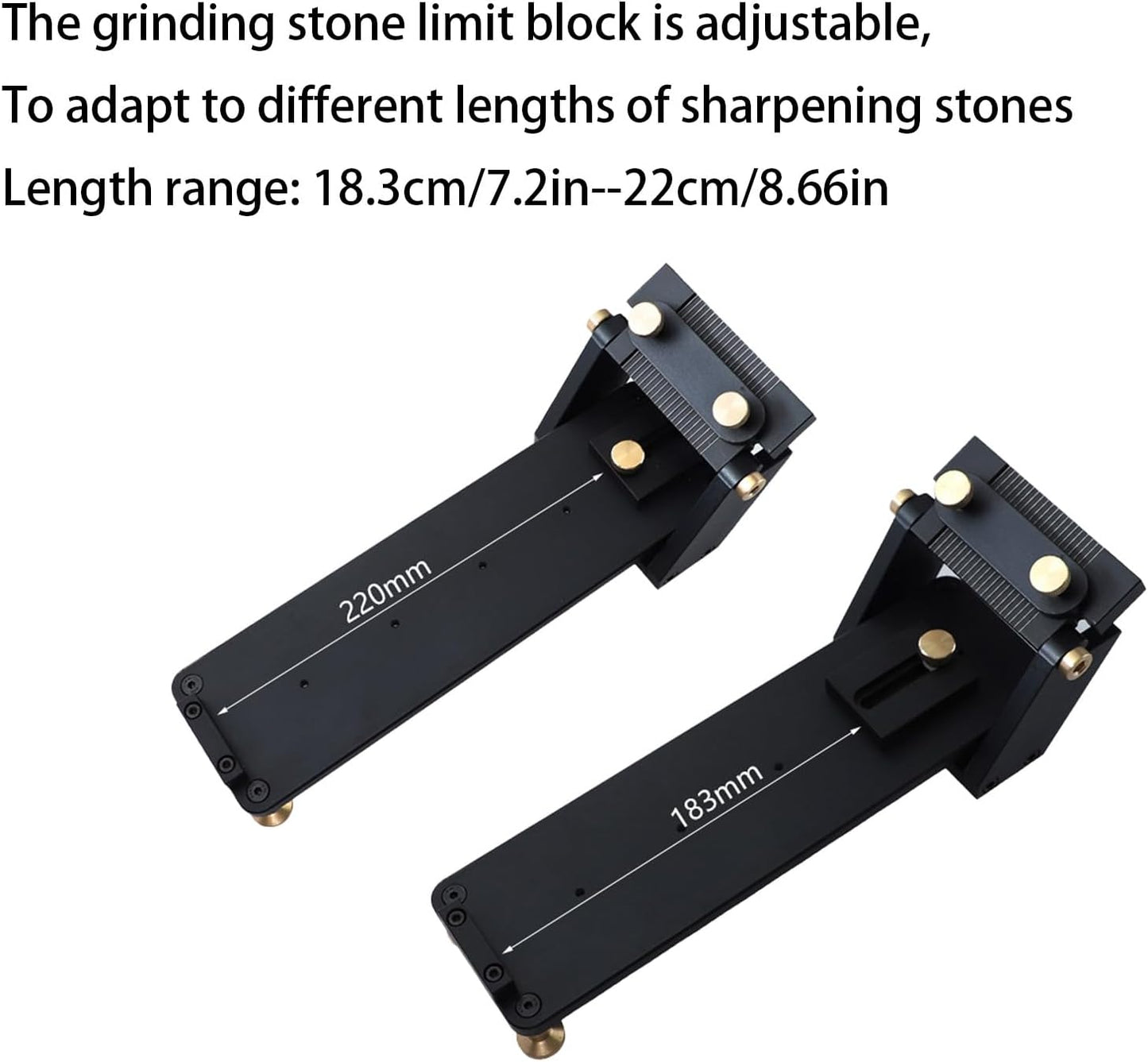 Chisel Sharpening Jig with Fixed Angle Sharpening System,Anodized Aluminum Honing Guide & Dual-Sided Whetstones (1000/6000 Grit) for Woodworking Tools, Planer Blades and Carving Knives