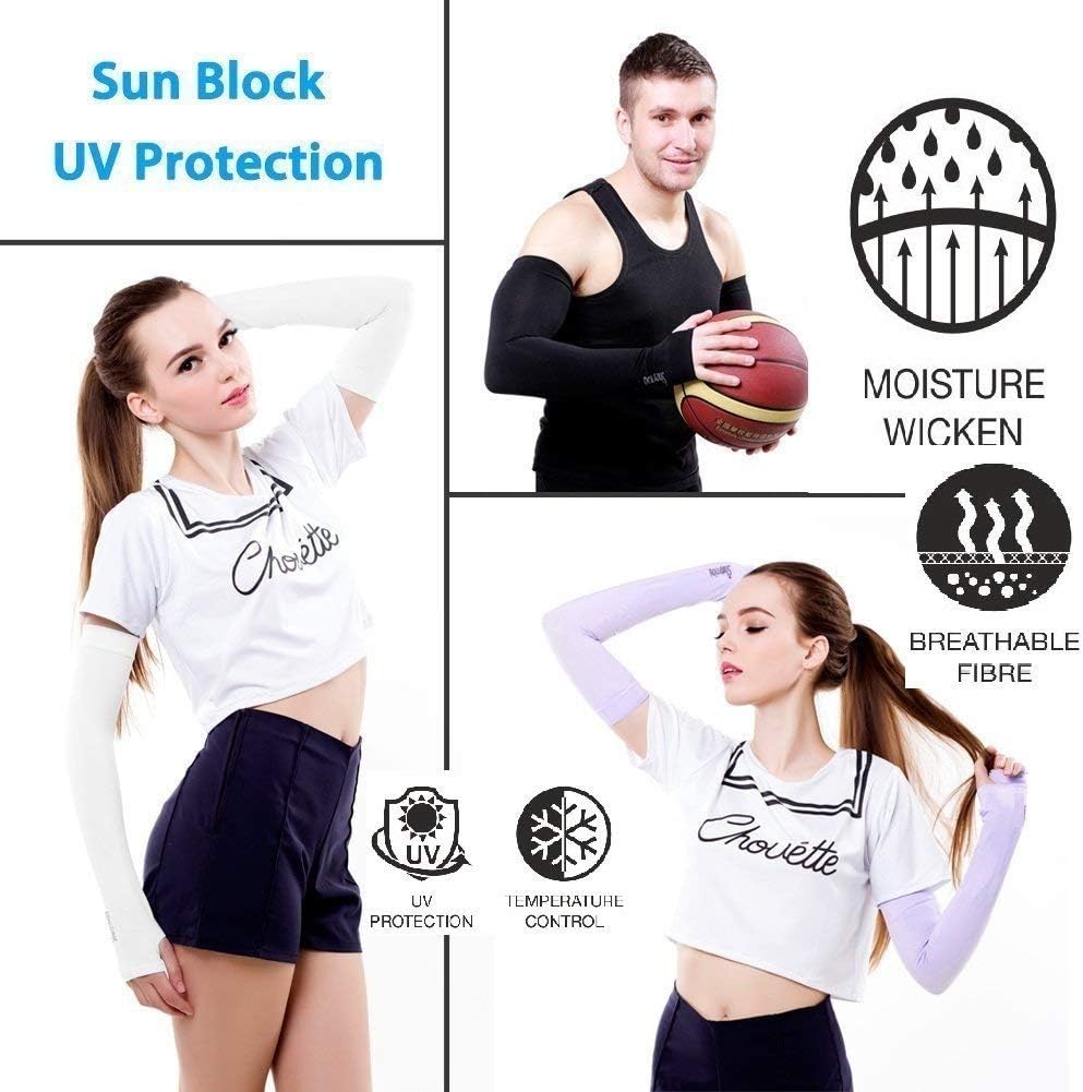 Unisex-Adult Cotton Stretchable Arm Handcovers For Uv Rays| Dust | Pollution Protection- Pack Of 2
