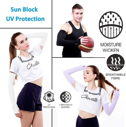 Unisex-Adult Cotton Stretchable Arm Handcovers For Uv Rays| Dust | Pollution Protection- Pack Of 2