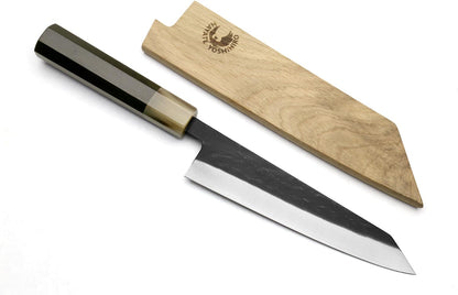 Yoshihiro Kurouchi Stainless Clad High Performance SLD Japanese Petty-Kiritsuke Knife (6" (150mm) & Saya Cover)
