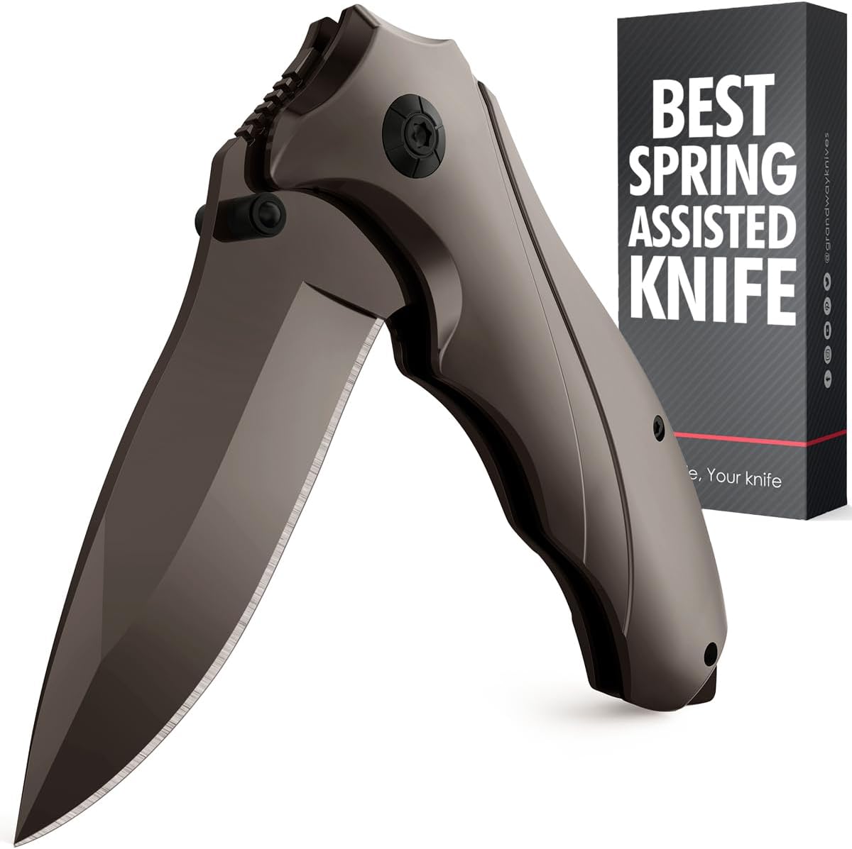 Pocket Knife for Men - Tactical Gear with Glass Breaker and Pocket Clip - Sharp Folding Knives for EDC, Outdoor Cooking, Cutting Cake - Kitchen Utensils & Gadgets - Gifts for Husband, Dad 6495 B