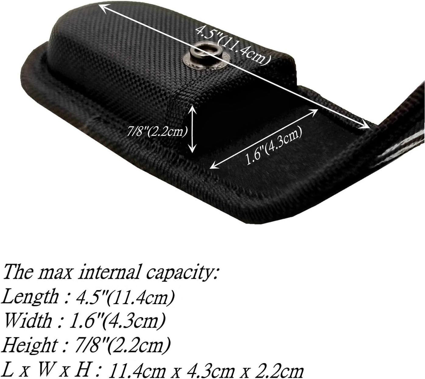 Multitool Belt Sheath for Leatherman, Gerber - Nylon Knife Pouch for Folding Knife - Snap Closure Knife Holder with Horizontally or Vertically Carry Belt Loop