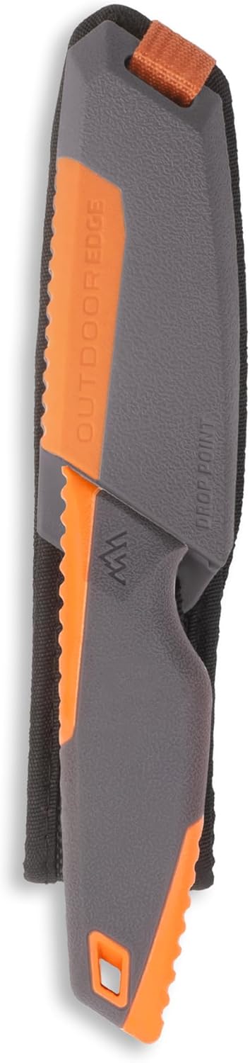 OUTDOOR EDGE VANTEX - Premium 5" Boning Knife, High Carbon Steel, Ergonomic Handle & Titanium Coated Blade, Great for Field Dressing Processing Elk and Deer