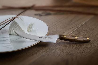 Arcos Deba Knife 7 Inch Stainless Steel. Japanese Kitchen Knife for Fish, Meat and Vegetables. Ovengkol Wood Handle 100% natural FSC and 170mm Blade. Series Nordika. Color Brown.