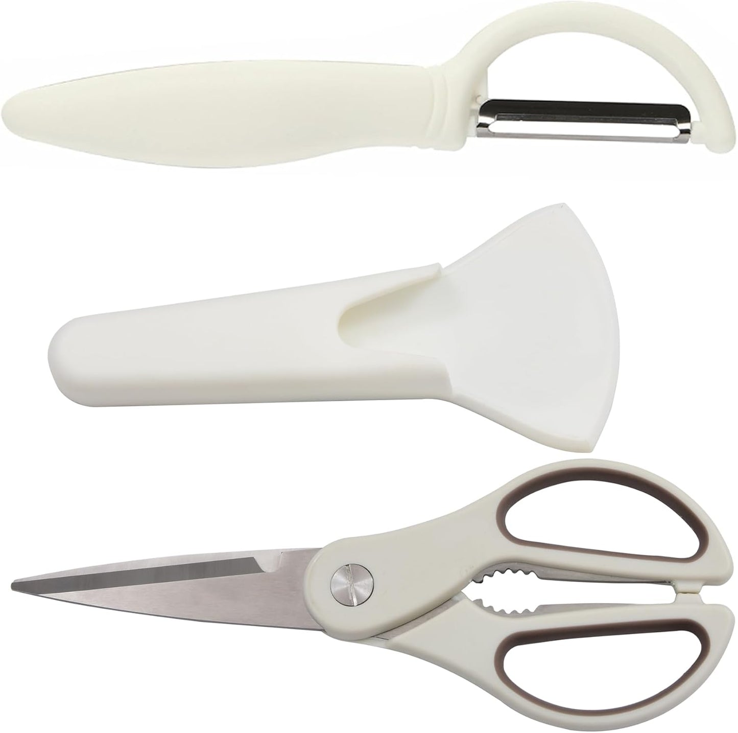 Kitchen Scissors with Magnetic Holder Heavy Duty Magnetic Scissors for Fridge, Kitchen Shears Magnet Sheath Set for Food Meat Pizza Herb Vegetables, Black