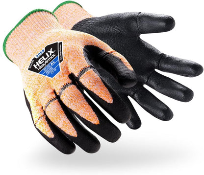 HexArmor Cut-Resistant Impact Protection Polyurethane Palm Knit Work Gloves | Helix® Core 3012