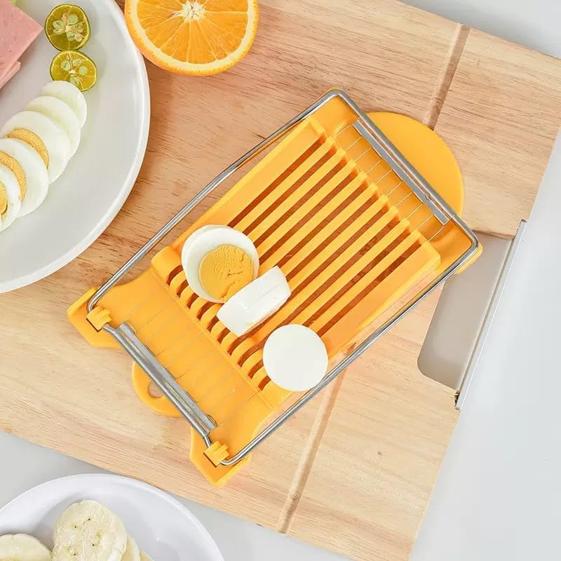 Luncheon Meat Slicer,Egg Cutter,Multi-Purpose Kitchen Tool for Bananas, Avocados, Soft Fruits,Vegetables Dishwasher Safe, Rust-Resistant Food Prep Accessories (Only Suits Soft Cheese,No Bony Foods)