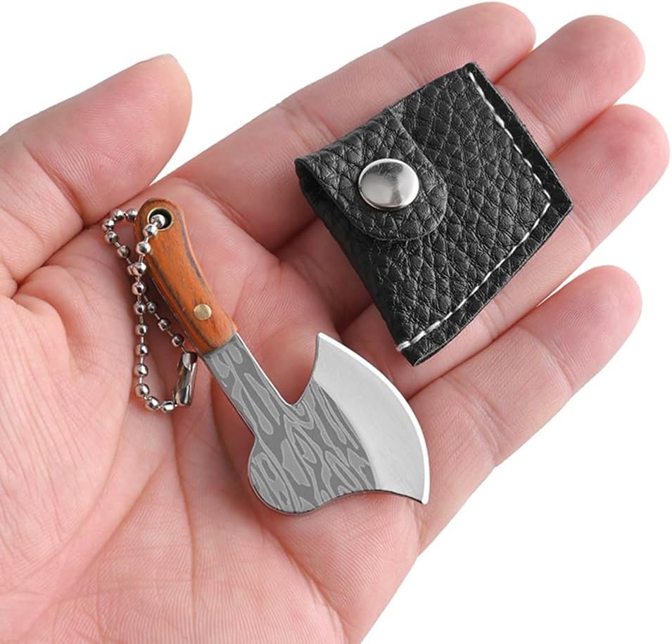2pcs Stainless Steel Portable Mini Pocket Knife Small Knife Tiny Thumb Multitool Box Cutter Tools (Chef Knife)