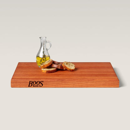 John Boos R-Board Series Rectangular Wooden Maple Cutting Board 20”x15” – 1.5” Thick, 12-lb Reversible Butcher Block with Edge-Grain & Finger Grips – Made in the USA