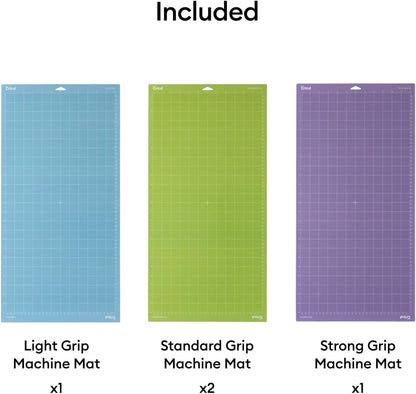 Cricut Cutting Mat Variety Pack (8 Count, 12in x 12in) - for Explore & Maker Machines - Includes 4 StandardGrip, 2 LightGrip, 2 StrongGrip