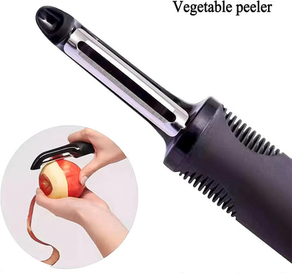 Multifunctional Vegetable Peeler with Stainless Steel Blade and Bottle Opener - Ideal for Veggie Potato Carrot and Apple Peeling