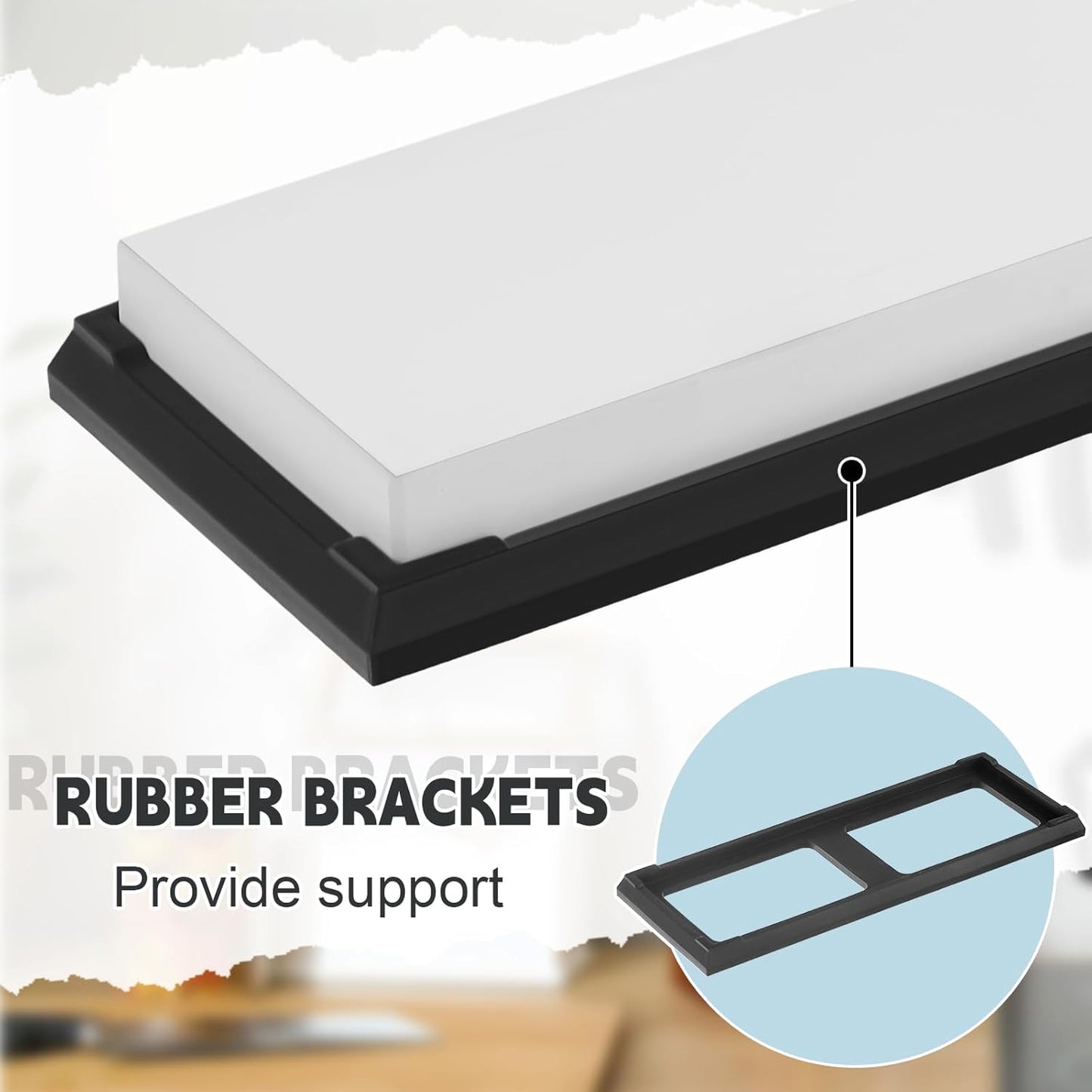 WILLBOND 15000# Glass Whetstone Knife Sharpening Stone 2 3/4" W x 8 3/4" L Sharpening Stone Whetstone Grit Single Side 0.2" Thick Wet Honing Knife Sharpener Oilstone for Straight Razors Plane Blades