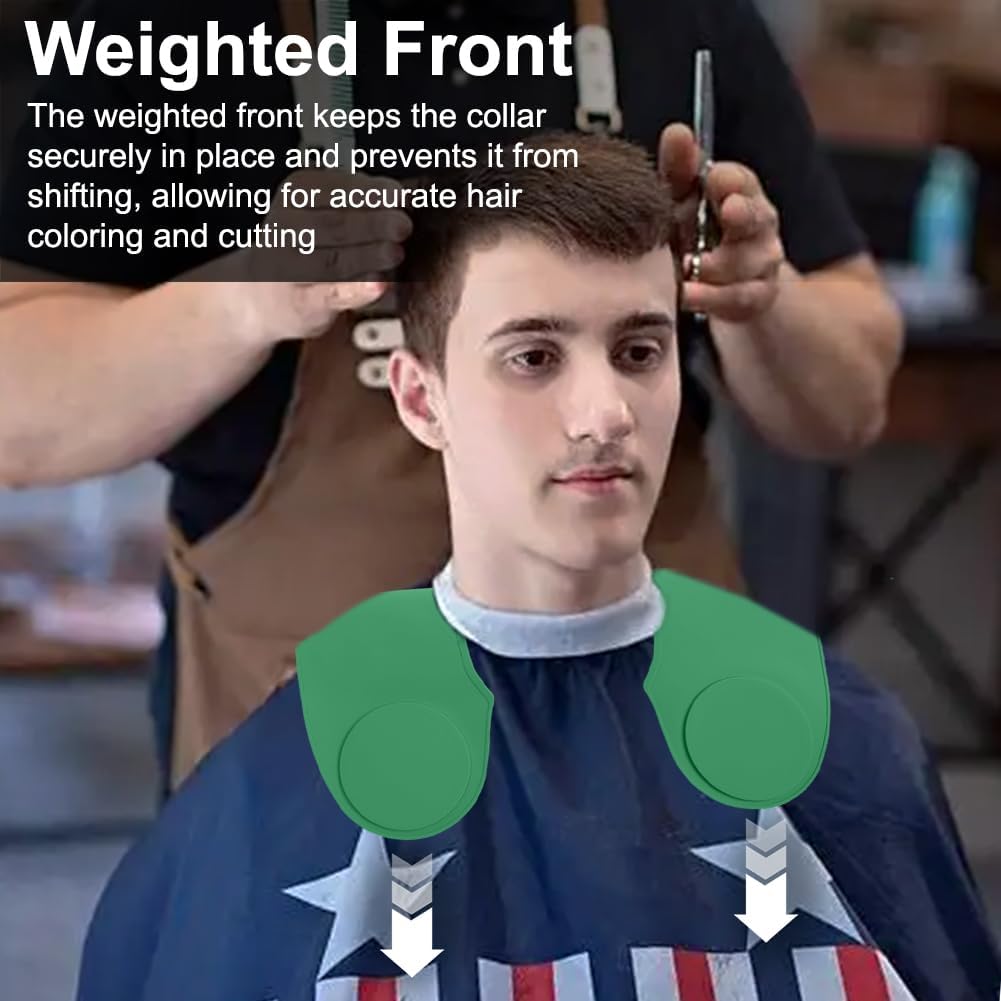 Silicone Hair Cutting Guide Collar - Waterproof Cutting Mat for Hair Stylist - Hair Cutting Cape
