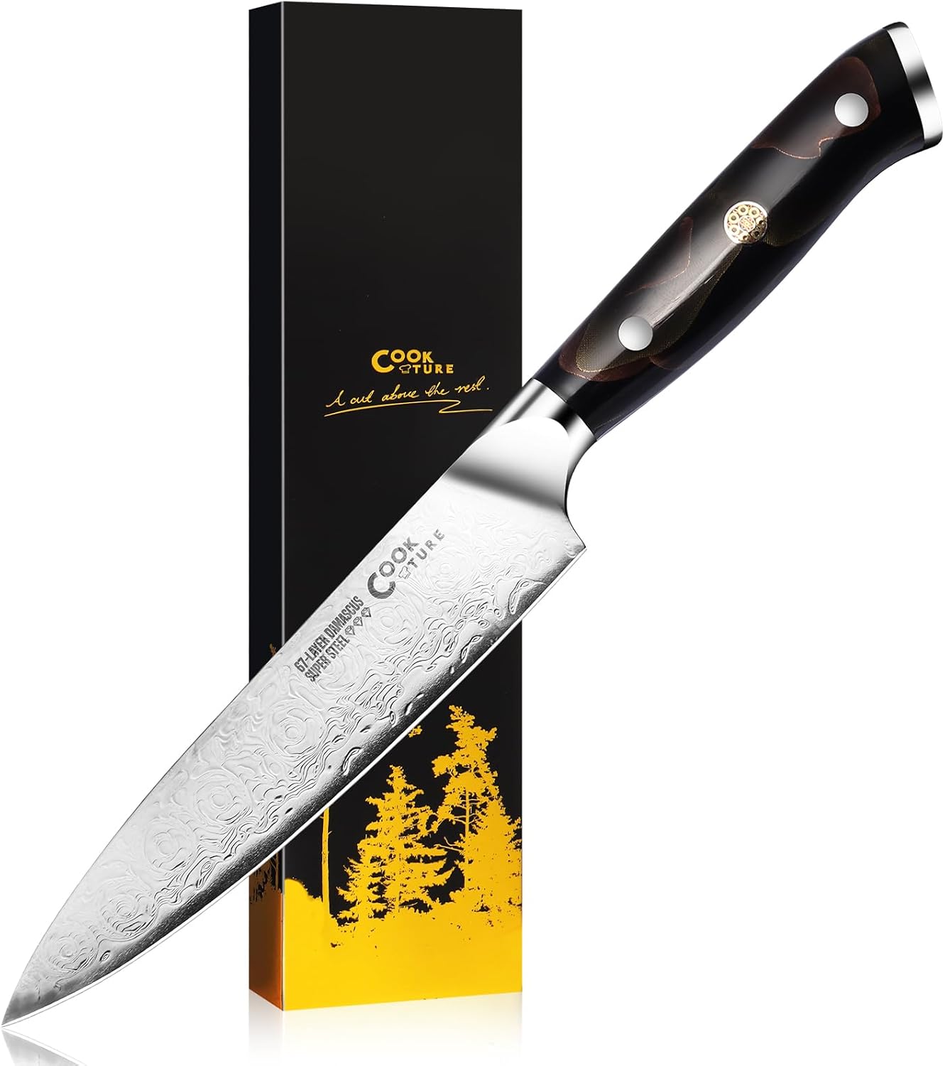 Kitchen Utility Knife,6 Inch Class Damascus Chef Knife,Japanese Petty Paring Knife