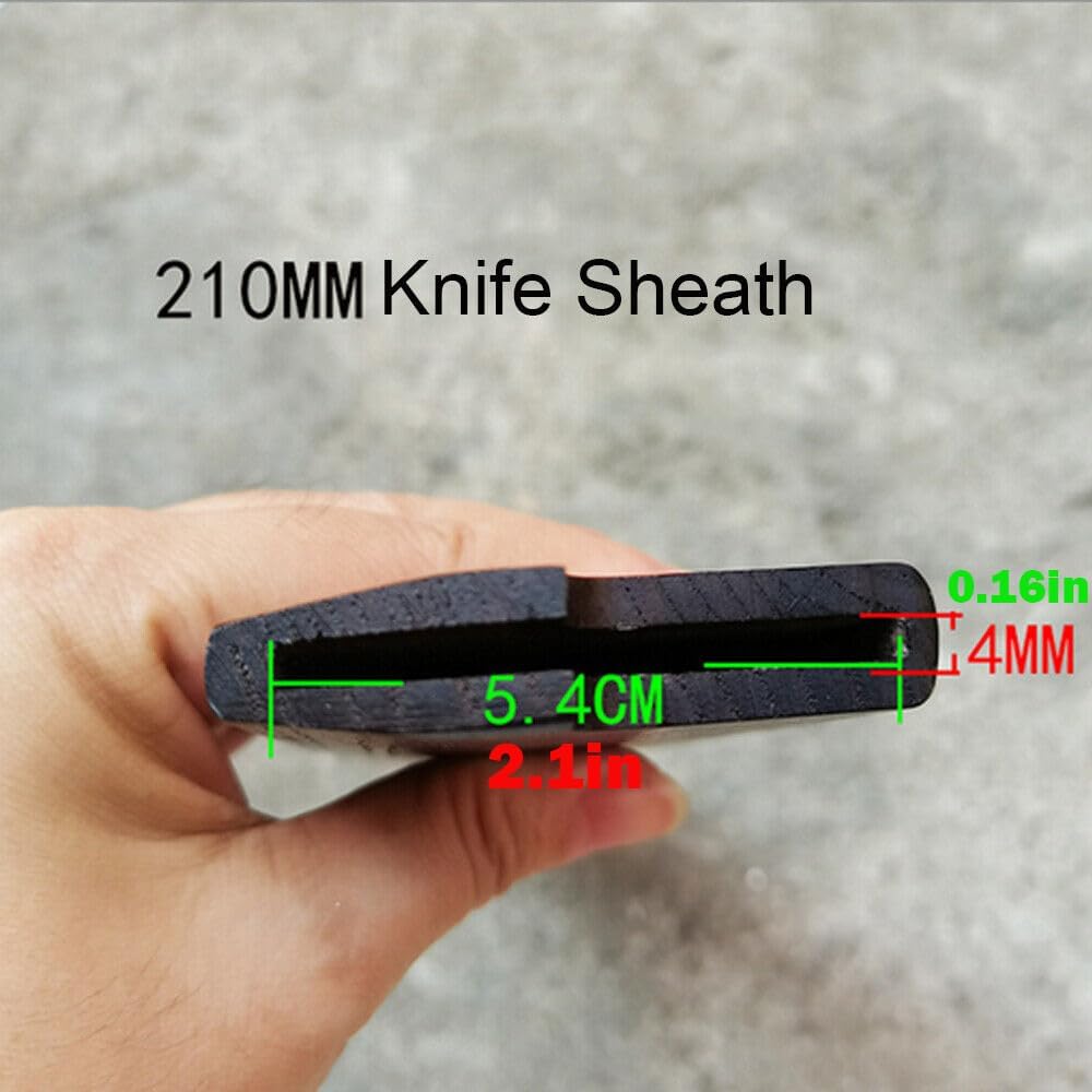 Chef's Knife Sheath Gyuto Magnetic Saya Knife Wood Blade Guard Case Knife Sheath Knife Sheath (300MM)