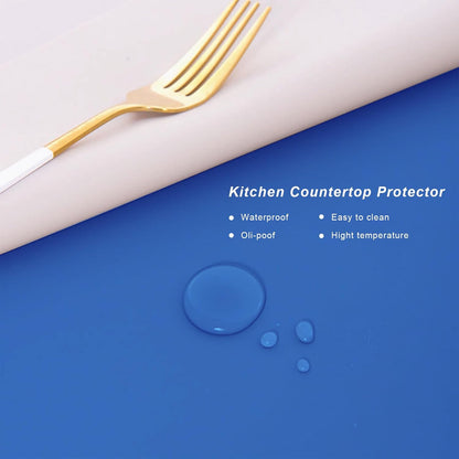 Silicone Placemats, Food-Grade Non-Slip Waterproof, Dining, Countertop Protector, Kitchen Counter Mat, Heat Resistant, Baking mat Dishwasher Safe