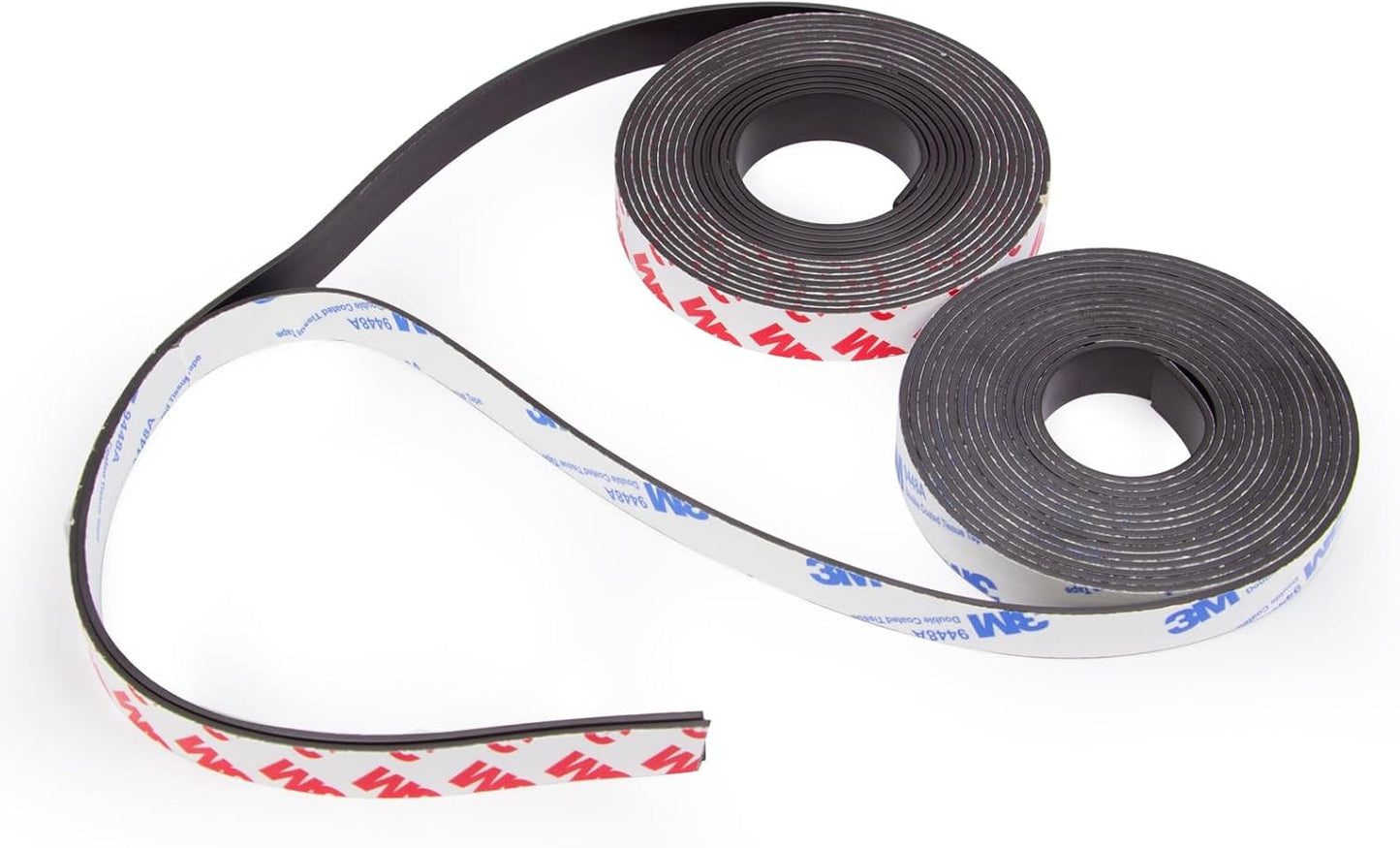 2 Rolls a+b Magnetic Tapes, Flexible Magnet Strips with Adhesive Backing, 10 Feet x 0.5"W Each Roll for DIY, Crafting, and Organizational Projects.