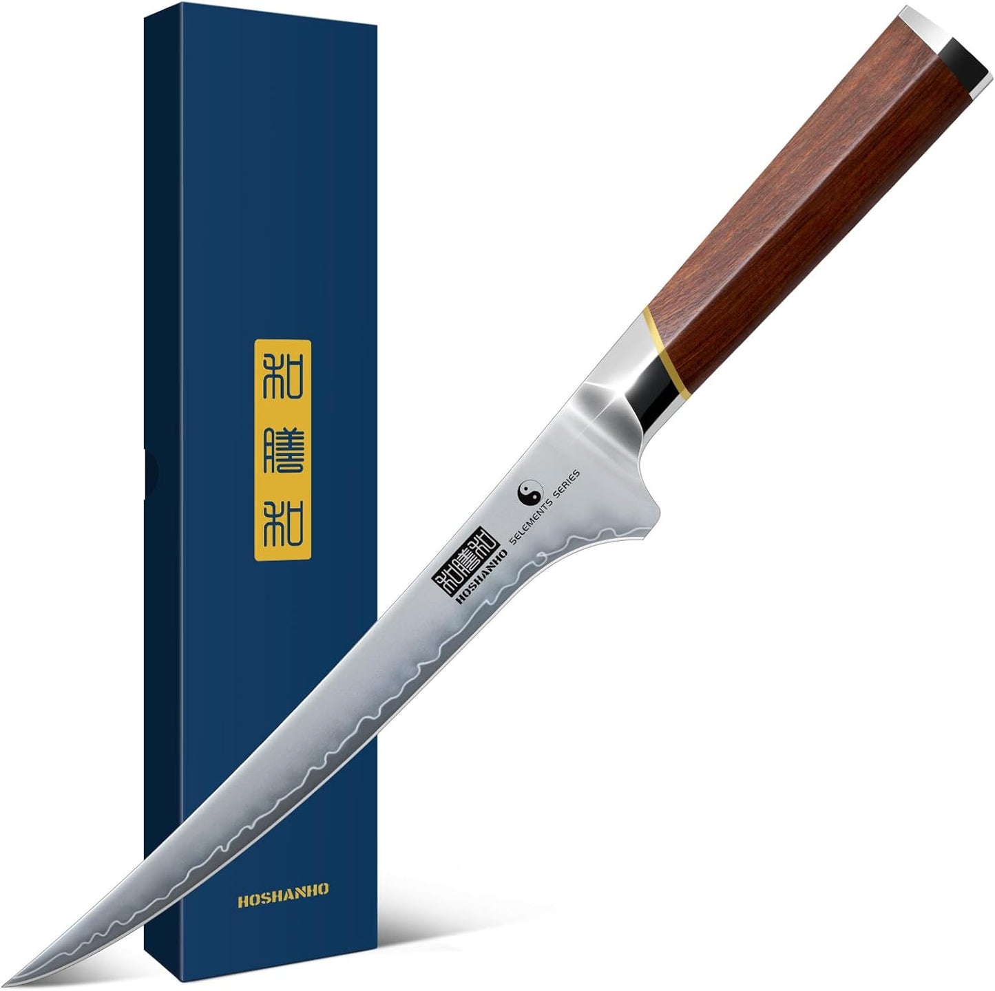 HOSHANHO Chef Knife 8 Inch, Japanese High Carbon Steel Kitchen Knife Ultra Sharp Cooking Knife, Professional Chef's Knife with Ergonomic Red Sandalawood Handle