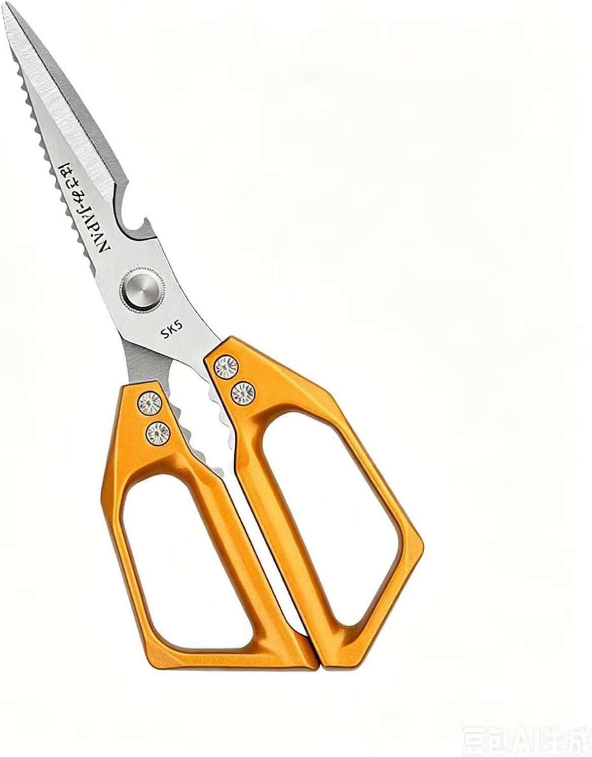 Multi-Purpose Rust Proof Kitchen Shears, Heavy Duty Meat Scissors, Dishwasher Safe, for Chicken, Vegetables, Steak, Fish Scaling & Bottle Opener(Red)