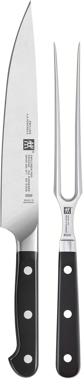 ZWILLING Pro 2-pc Carving Knife & Fork Set