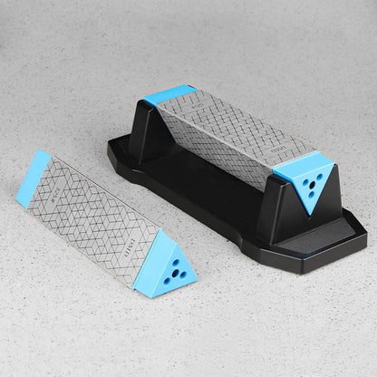 DMD Diamond Whetstone Knife Sharpener, 3-Sided Grit Coarse 150 | Medium 325 | Extra Fine 1200, Multi-Use Diamond Plate Honing Stone, Professional Sharpening Tool for Kitchen, Outdoor & Workshop