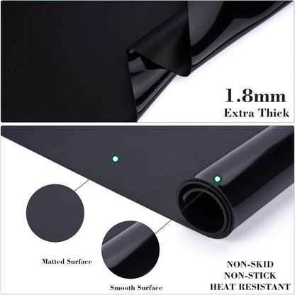 Gartful Extra Large Transparent Silicone Mat, Countertop Protector, 25.2 x 17.7 inches Silicone Sheet for Crafts Resin Jewelry Casting Mat Pad Nonstick Table Placemat