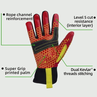 Seibertron High-Vis Series Cut Resistant Reducing Anti-Impact Mechanics Heavy Duty Safety Rescue Oil and Gas Gloves