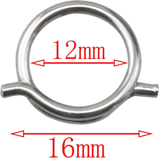 CHENJIN 6PCS Kitchen Scissors Spring Loaded Ring Parts Heavy Duty Poultry Shears Replacement Components 12mm Inner Diameter Household Appliances Electronic Equipment Automotive Components