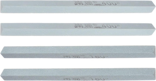 HARFINGTON 4pcs Knife Sharpening Stone Set 400/600 Grit Triangle Knife Sharpening Stone Sharpener Whetstone for Knives Scissors Kitchen Sharpen Tools