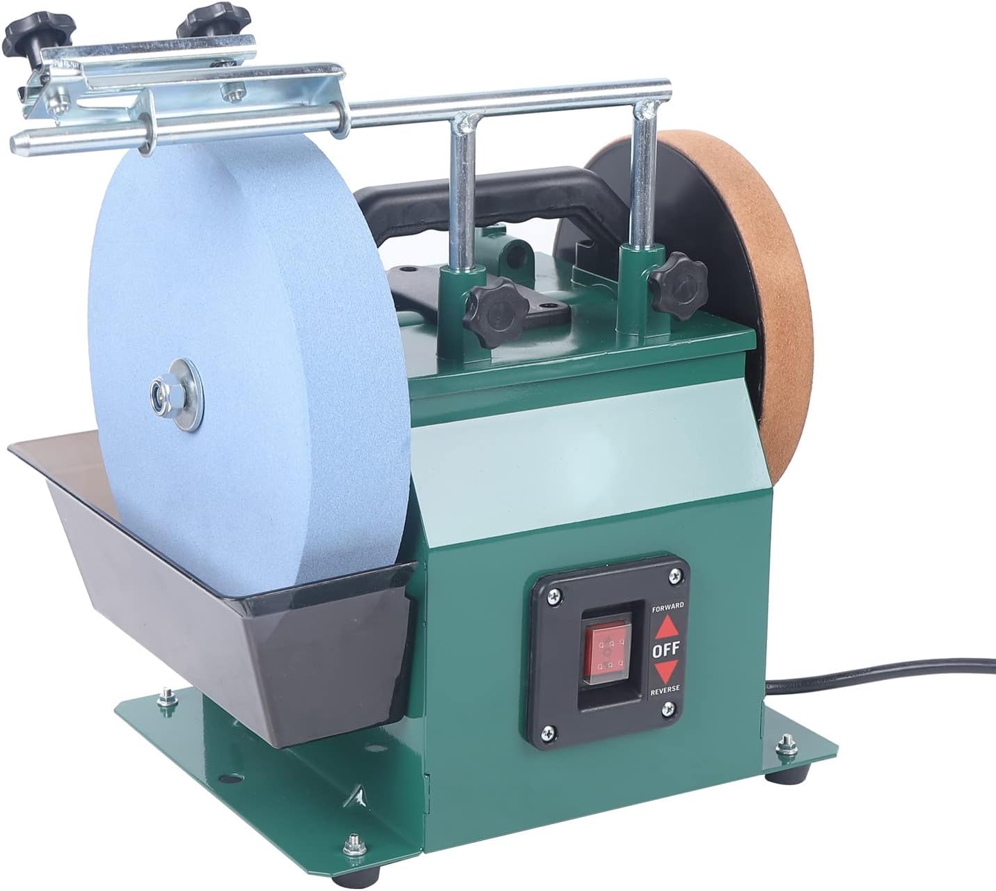 110V Electric Knife Sharpener，10in Water-cooled Grinder Electric Knife Sharpener Low Speed Grinding Machine，for Sharpening Chisels And Planer Blades Edge Tools