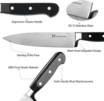 5 inch Utility Knife Sharp Professional Chef 's Knife German High Carbon Kitchen Knife Ergonomic Handle With Christmas Gift Box