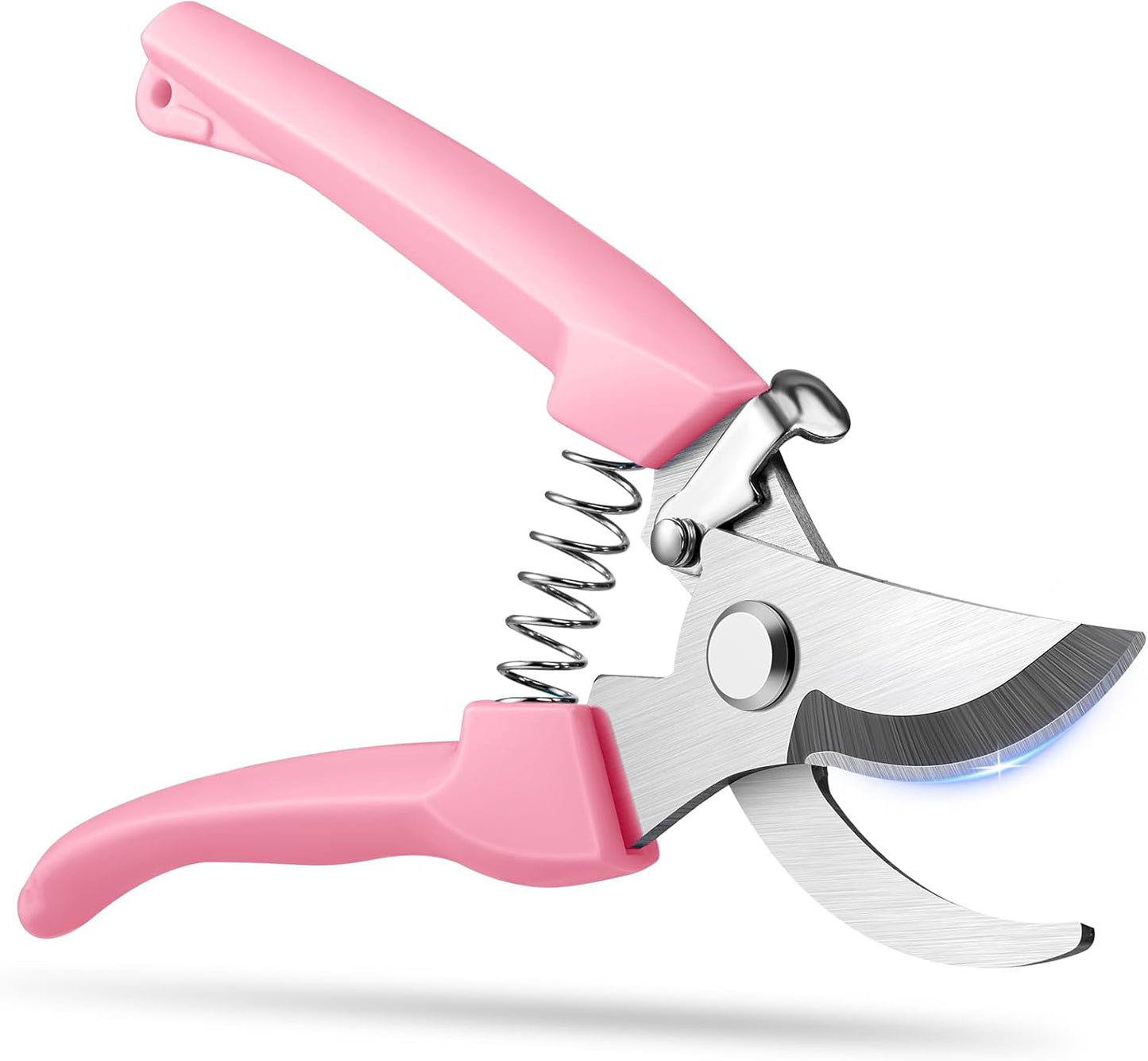 Flower Scissors, Flower Shears High Strength Steel Sharp, Ergonomic Handle Pruning Shears for Gardening, Lightweight Garden Scissors, 1-inch Cut Capacity Rust Resistant for Plants Bonsai-Pink