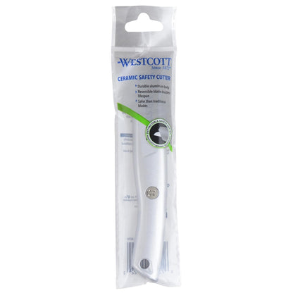 Westcott Box Cutter Safety Ceramic Utility Knife, 3-Pack