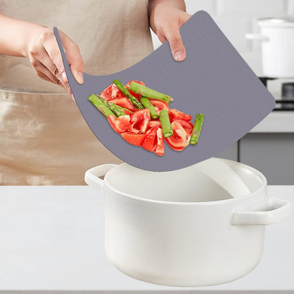 WK Flexible Plastic Cutting Boards Mats for Kitchen, Flexible Non Slip Cutting Mat, Thin Cutting Sheets, BPA Free, Dishwasher Safe, Multi Sizes