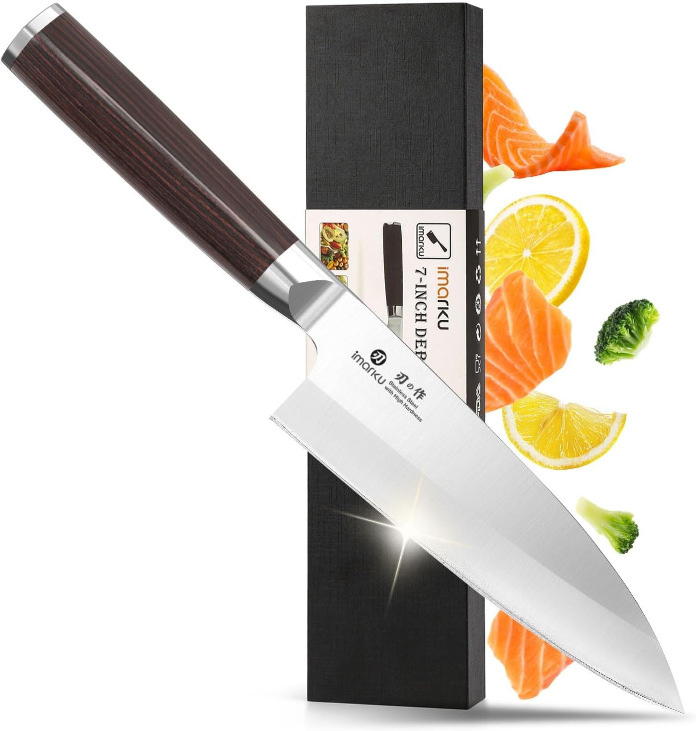imarku Bread Knife 10 Inch: Japanese High Carbon Stainless Steel Professional Grade Serrated Bread Knife, Razor Sharp Edge Cake Knife for Homemade Bread/Bagels/Cake